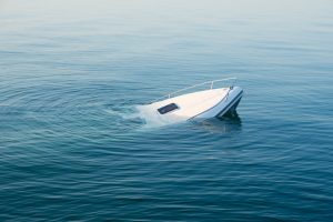 boat accident in the water