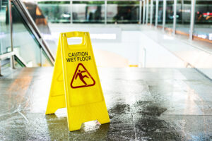 slip and fall wet floor sign